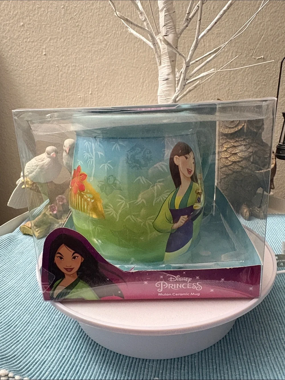 Disney Princess Mulan Ombre Ceramic Mug - Green Blue